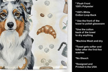 Load image into Gallery viewer, Blue Merle Australian Shepherd Coffee Bar Kitchen Towel