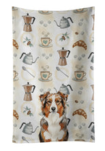 Load image into Gallery viewer, Red Merle Australian Shepherd Coffee Bar Kitchen Towel