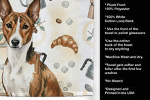 Load image into Gallery viewer, Brindle and White Basenji Coffee Bar Kitchen Towel
