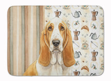 Load image into Gallery viewer, Lemon and White Basset Hound Coffee Bar Memory Foam Kitchen Mat