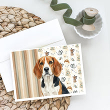 Load image into Gallery viewer, Beagle Coffee Bar Greeting Cards Pack of 8