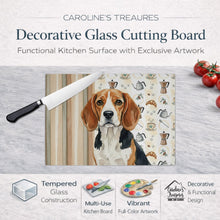Load image into Gallery viewer, Beagle Coffee Bar Glass Cutting Board