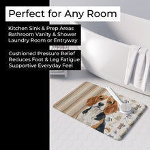Load image into Gallery viewer, Beagle Coffee Bar Memory Foam Kitchen Mat