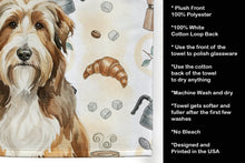 Load image into Gallery viewer, Brown Bearded Collie Coffee Bar Kitchen Towel