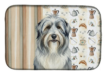 Load image into Gallery viewer, Bearded Collie Coffee Bar Dish Drying Mat
