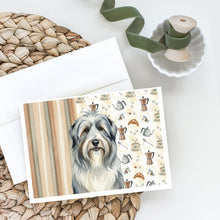 Load image into Gallery viewer, Bearded Collie Coffee Bar Greeting Cards Pack of 8