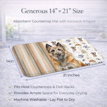 Load image into Gallery viewer, Belgian Laekenois Coffee Bar Dish Drying Mat