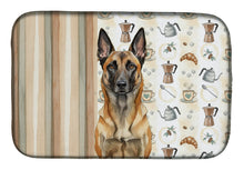 Load image into Gallery viewer, Belgian Malinois Coffee Bar Dish Drying Mat