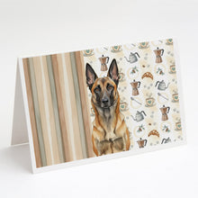 Load image into Gallery viewer, Belgian Malinois Coffee Bar Greeting Cards Pack of 8