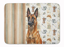 Load image into Gallery viewer, Mahogany Belgian Malinois Coffee Bar Memory Foam Kitchen Mat