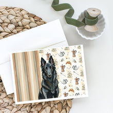 Load image into Gallery viewer, Belgian Sheepdog Groenendael Coffee Bar Greeting Cards Pack of 8