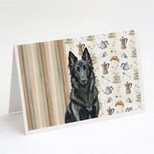 Load image into Gallery viewer, Belgian Sheepdog Groenendael Coffee Bar Greeting Cards Pack of 8
