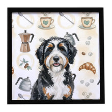 Load image into Gallery viewer, Berndoodle Coffee Bar Framed Metal Print