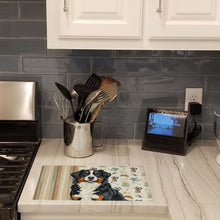 Load image into Gallery viewer, Bernese Mountain Dog Coffee Bar Glass Cutting Board