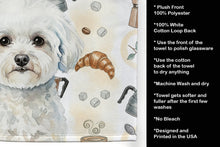 Load image into Gallery viewer, Bichon Frise Coffee Bar Kitchen Towel