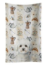 Load image into Gallery viewer, Bichon Frise Coffee Bar Kitchen Towel