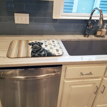Load image into Gallery viewer, Black Russian Terrier Coffee Bar Dish Drying Mat