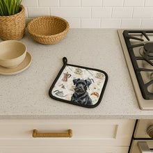 Load image into Gallery viewer, Black Russian Terrier Coffee Bar Pair of Pot Holders