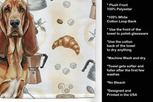 Load image into Gallery viewer, Liver and Tan Bloodhound Coffee Bar Kitchen Towel
