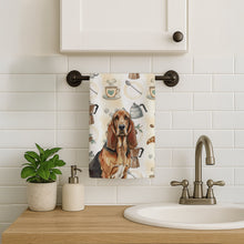 Load image into Gallery viewer, Liver and Tan Bloodhound Coffee Bar Kitchen Towel