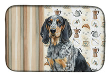 Load image into Gallery viewer, Bluetick Coonhound Coffee Bar Dish Drying Mat