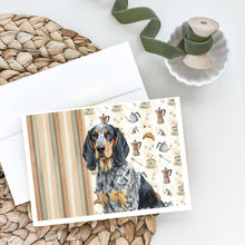 Load image into Gallery viewer, Bluetick Coonhound Coffee Bar Greeting Cards Pack of 8