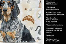 Load image into Gallery viewer, Bluetick Coonhound Coffee Bar Kitchen Towel