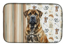 Load image into Gallery viewer, Brindle Boerboel Coffee Bar Dish Drying Mat