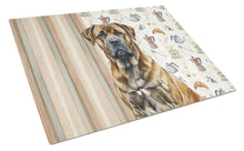 Load image into Gallery viewer, Brindle Boerboel Coffee Bar Glass Cutting Board