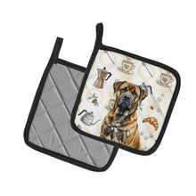 Load image into Gallery viewer, Brindle Boerboel Coffee Bar Pair of Pot Holders