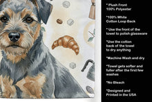 Load image into Gallery viewer, Blue and Tan Border Terrier Coffee Bar Kitchen Towel