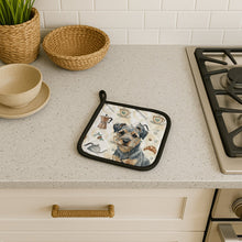 Load image into Gallery viewer, Blue and Tan Border Terrier Coffee Bar Pair of Pot Holders