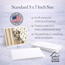 Load image into Gallery viewer, Grizzle and Tan Border Terrier Coffee Bar Greeting Cards Pack of 8