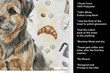 Load image into Gallery viewer, Grizzle and Tan Border Terrier Coffee Bar Kitchen Towel
