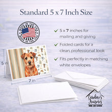 Load image into Gallery viewer, Red Border Terrier Coffee Bar Greeting Cards Pack of 8