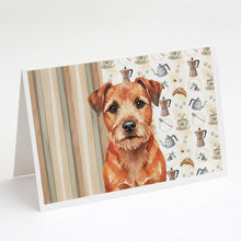 Load image into Gallery viewer, Red Border Terrier Coffee Bar Greeting Cards Pack of 8