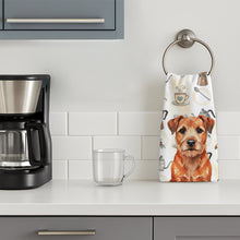 Load image into Gallery viewer, Red Border Terrier Coffee Bar Kitchen Towel