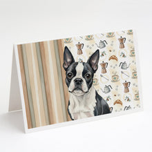 Load image into Gallery viewer, Boston Terrier Coffee Bar Greeting Cards Pack of 8