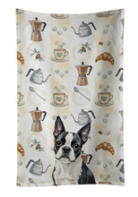 Load image into Gallery viewer, Boston Terrier Coffee Bar Kitchen Towel