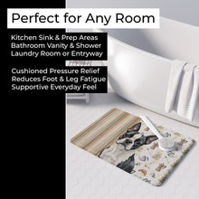 Load image into Gallery viewer, Boston Terrier Coffee Bar Memory Foam Kitchen Mat