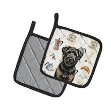 Load image into Gallery viewer, Brindle Bouvier des Flandres Coffee Bar Pair of Pot Holders