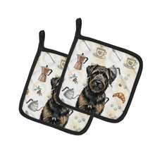 Load image into Gallery viewer, Brindle Bouvier des Flandres Coffee Bar Pair of Pot Holders