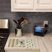 Load image into Gallery viewer, White Boxer Coffee Bar Glass Cutting Board