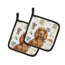Load image into Gallery viewer, Boykin Spaniel Coffee Bar Pair of Pot Holders