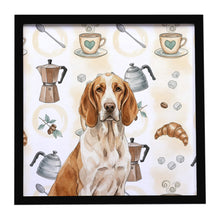 Load image into Gallery viewer, Bracco Italiano Coffee Bar Framed Metal Print