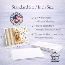 Load image into Gallery viewer, Tawny Briard Coffee Bar Greeting Cards Pack of 8