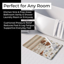 Load image into Gallery viewer, Liver and White Brittany Coffee Bar Memory Foam Kitchen Mat