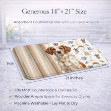 Load image into Gallery viewer, Roan Brittany Coffee Bar Dish Drying Mat