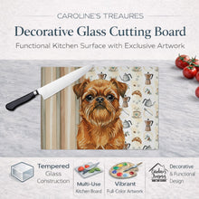 Load image into Gallery viewer, Belge Brussels Griffon Coffee Bar Glass Cutting Board
