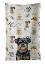 Load image into Gallery viewer, Black and Tan Brussels Griffon Coffee Bar Kitchen Towel